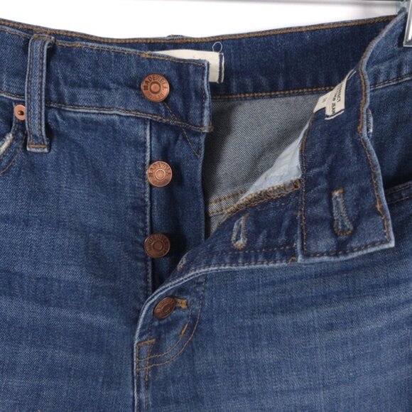 MADEWELL THE PERFECT VINTAGE CROP JEANS Button Fly High Rise Size 26 - Picture 5 of 12